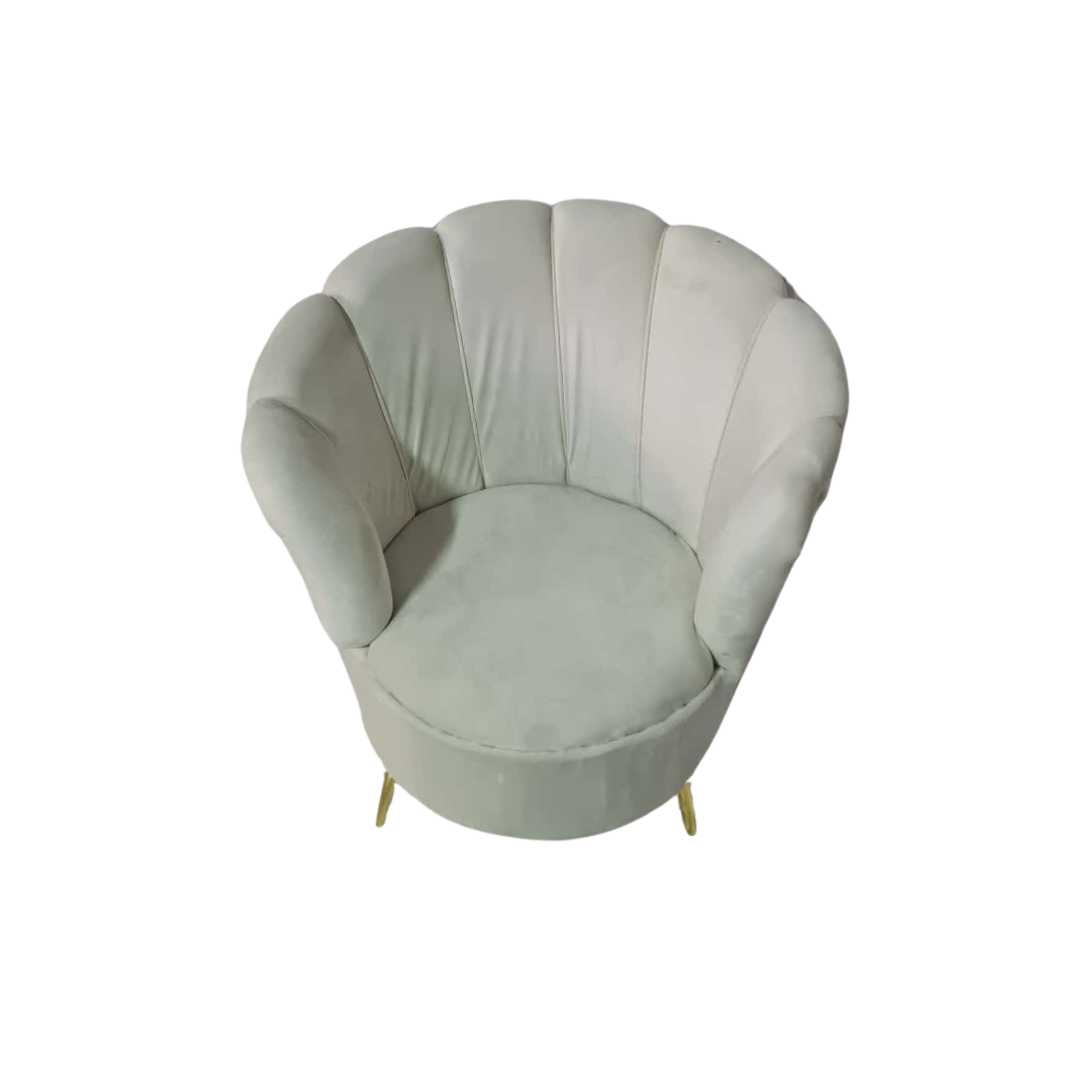 Tulip Chair – (1 Seater) Cream, Royal Blue, Bottle Green & Black