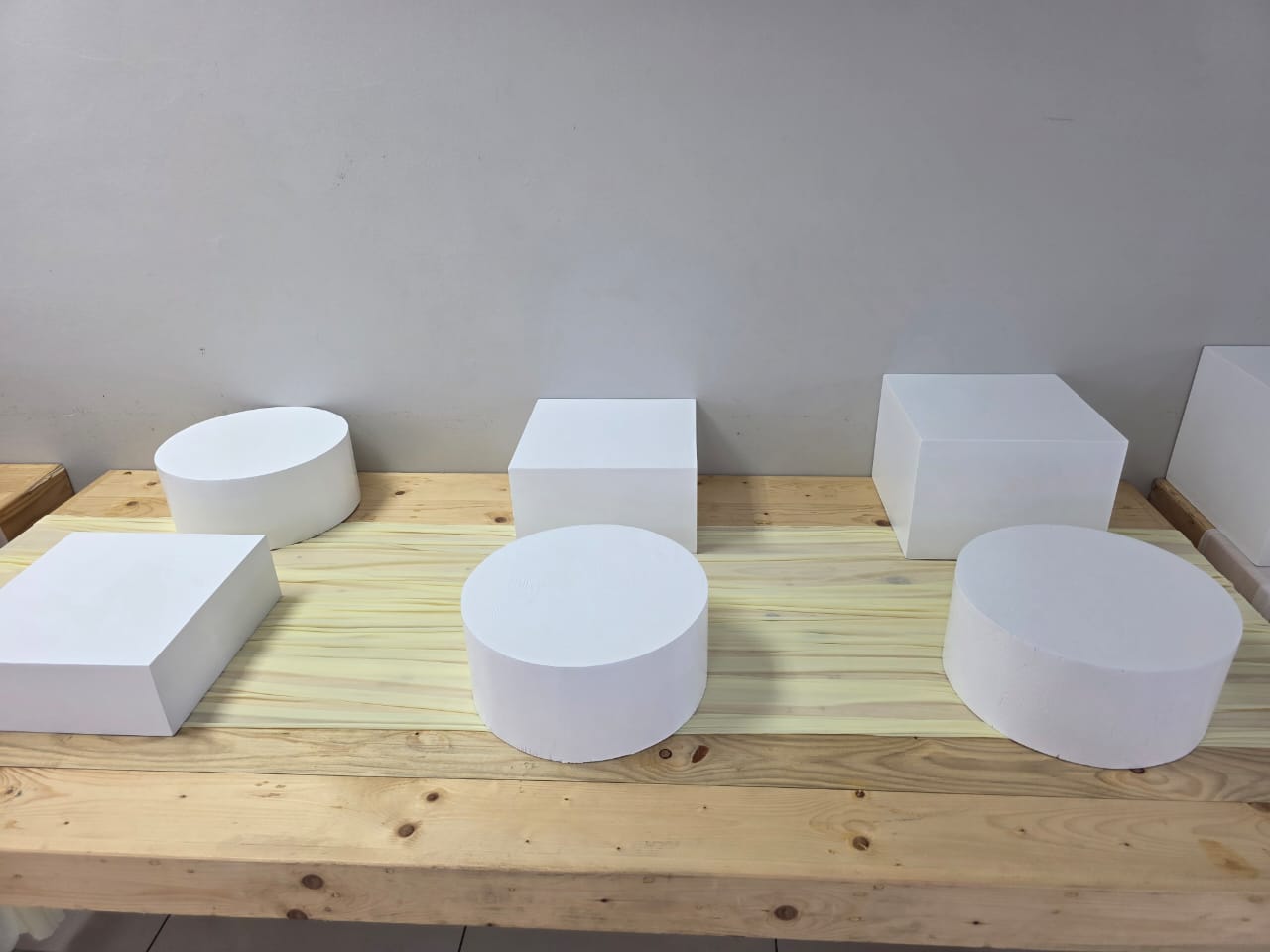 White Table Risers
