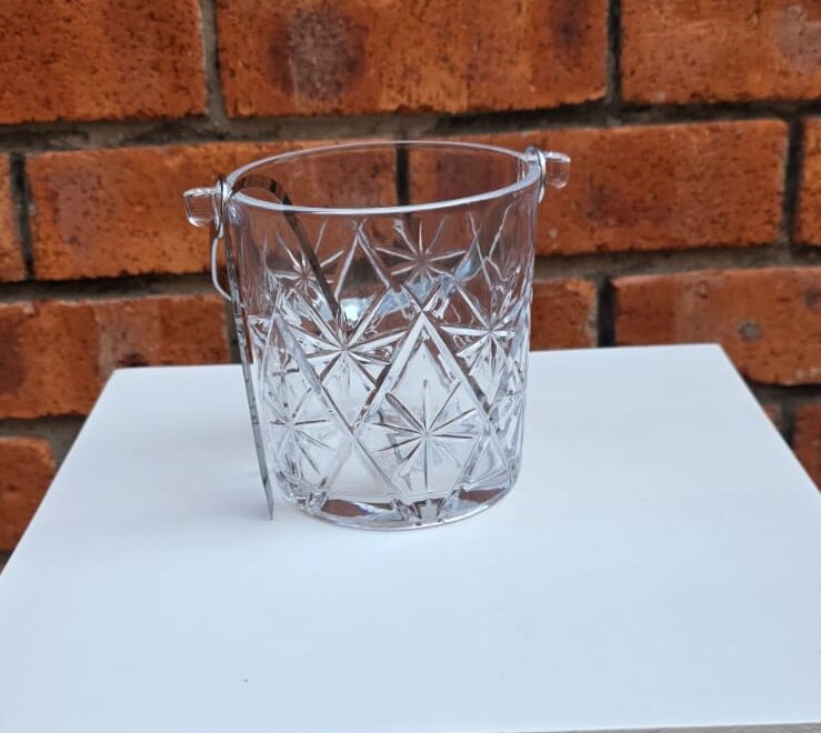 Small crystal ice bucket