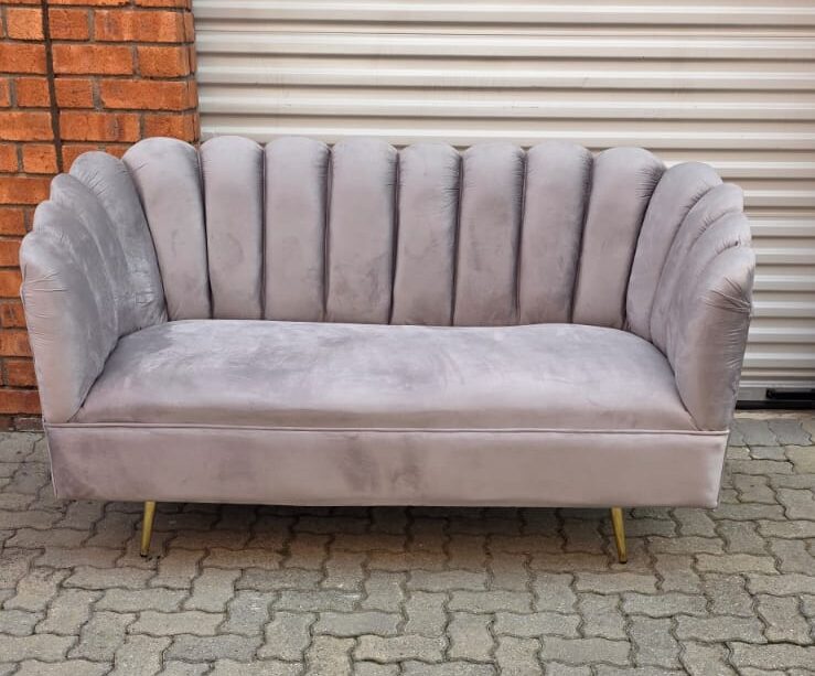 Grey double seater Tulip chair
