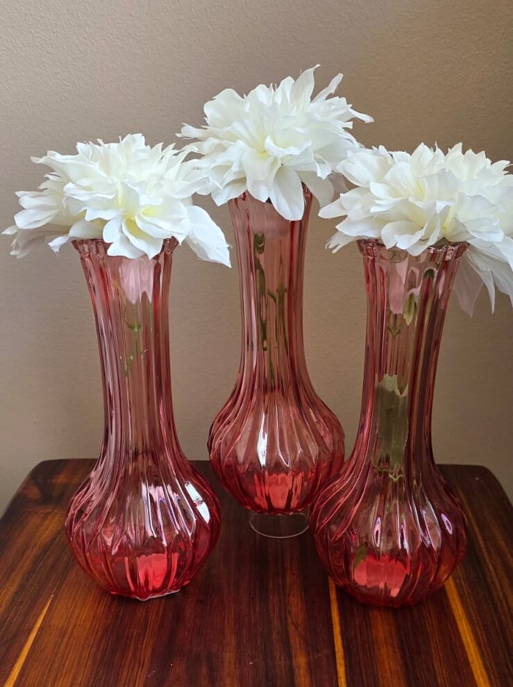 Pink ripped vase
