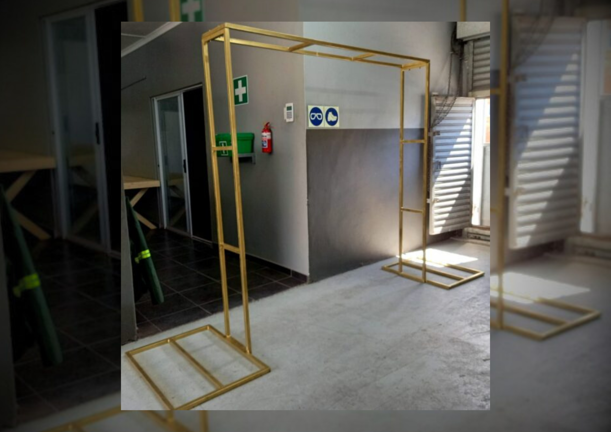Gold Steel Backdrop Square (Only)