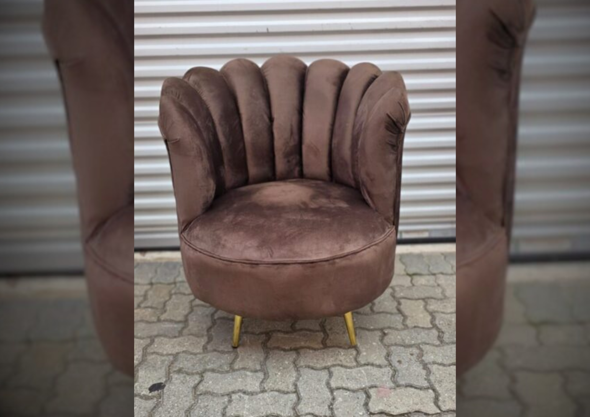 Brown tulip chair